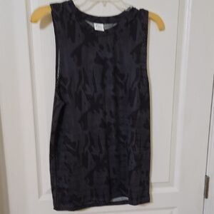 ZYIA Black Camo Muscle Tee